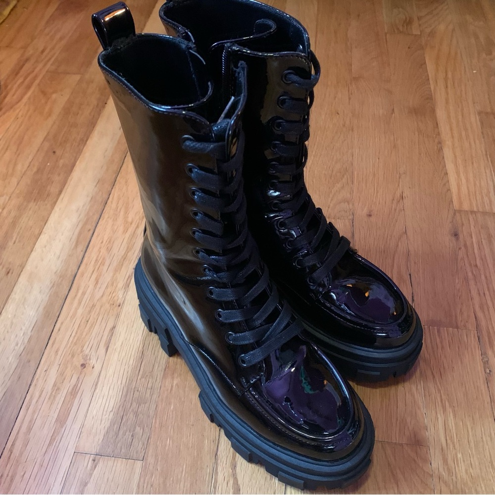 women's platform combat boots